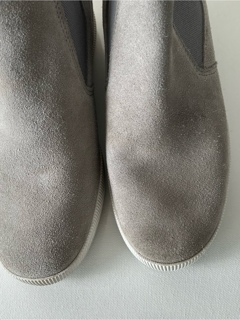 Sorel Out N About Boots Womens Size 9 US Gray Ankle Suede Leather Slip On NL4911 - Picture 10 of 11